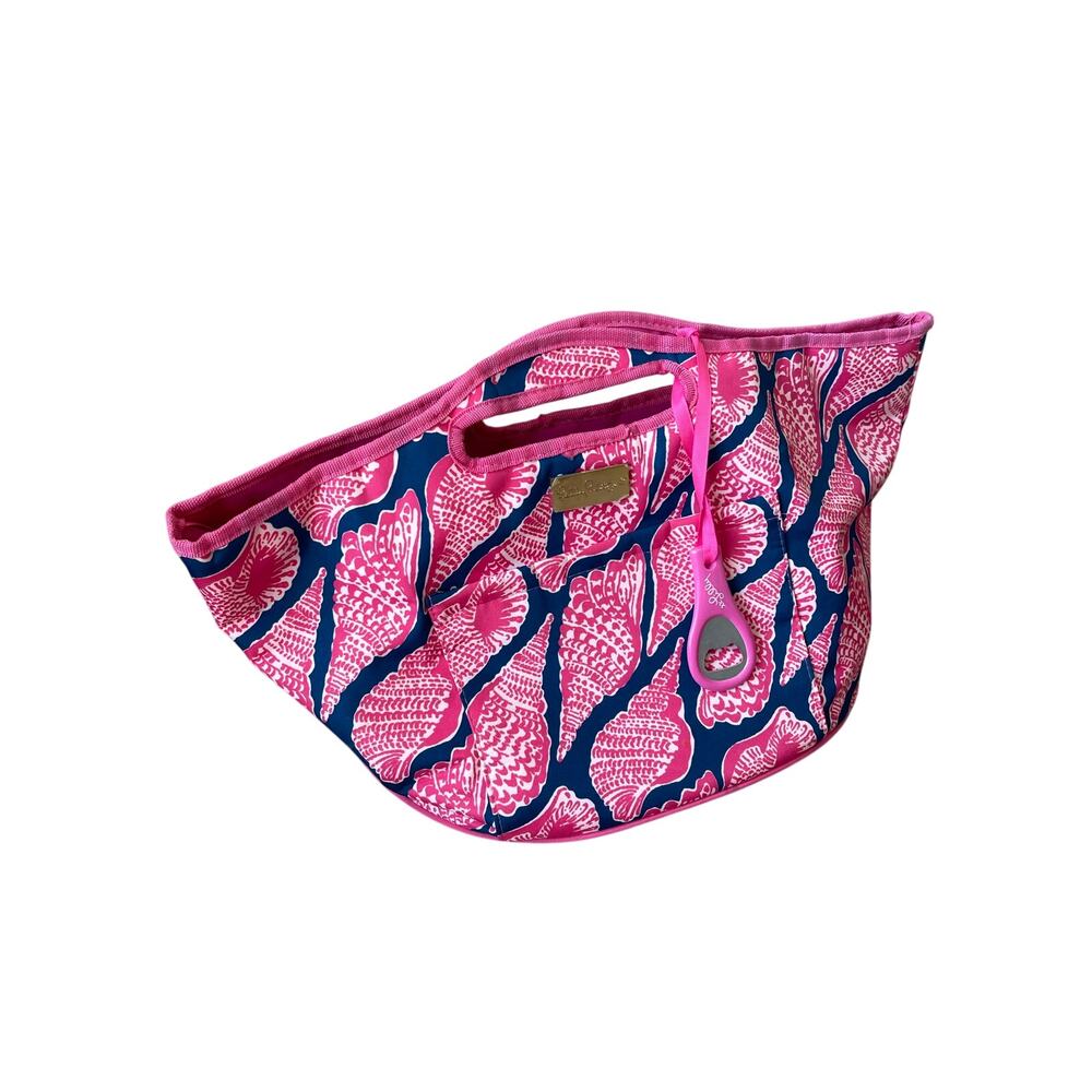 Lilly Pulitzer insulated beach cooler tote cute as a shell with bottle opener